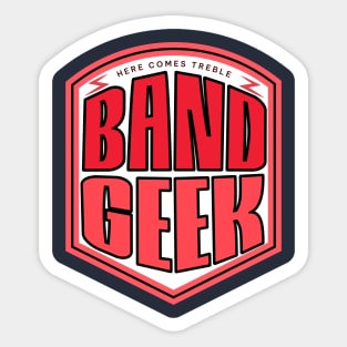 Band Geek - Red and Black Sticker